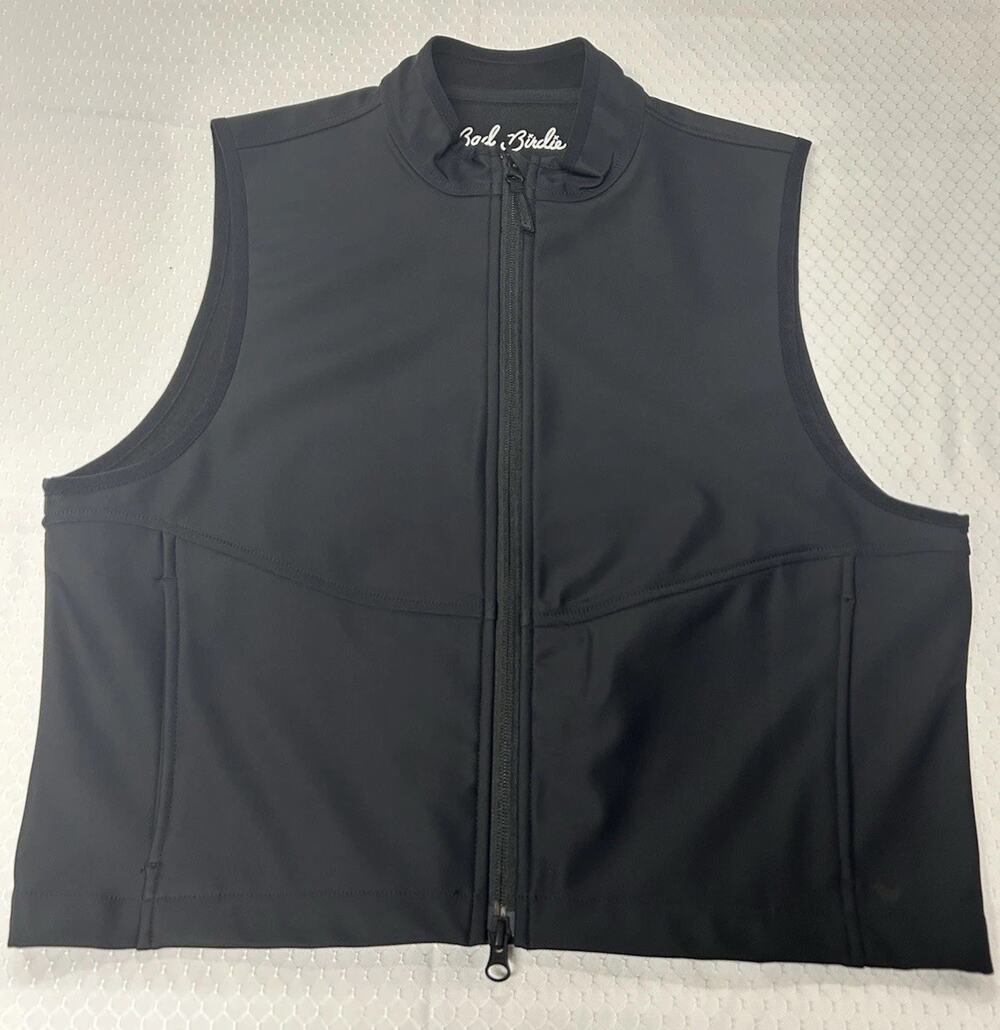 Womens Bad Birdie Mild Crop Mock Neck Softshell Golf Vest Size Large NWT